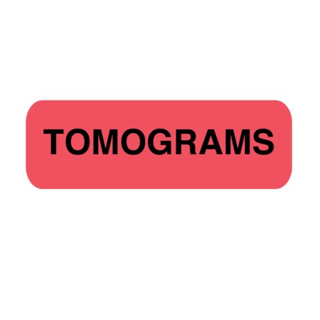Nevs Position Labels - Tomograms 1/2" x 1-1/2" White w/Red & Black XP-710